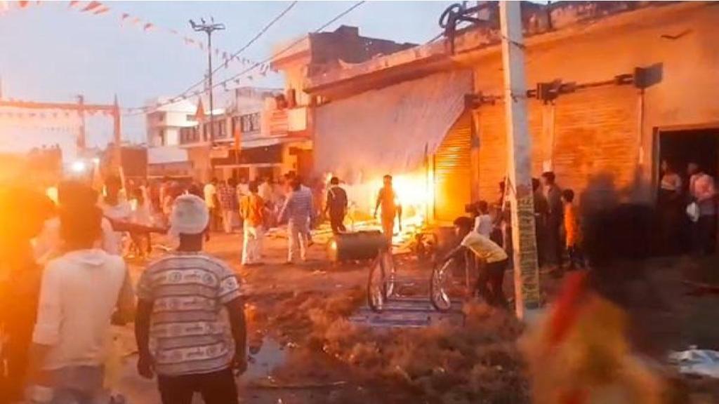Bahraich violence: One killed, multiple injured as communal clash erupts during Durga idol procession