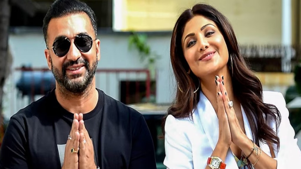 Raj Kundra and Shilpa Shetty.
