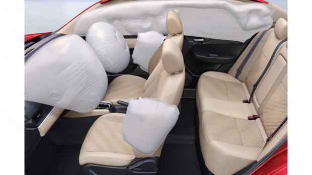Honda Amaze: 6 airbags standard across all variants.