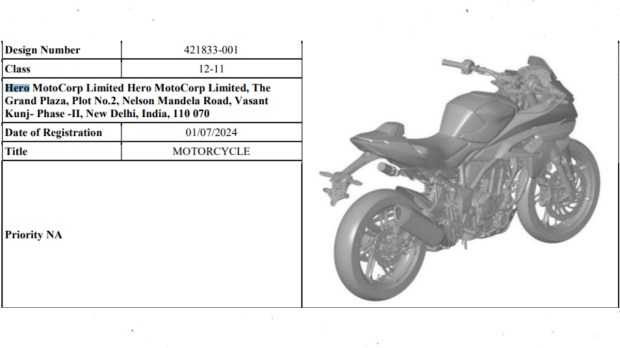 Hero Xpulse 421 patent application