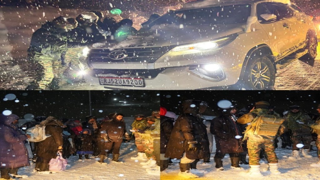 Kashmir, snowfall in srinagar