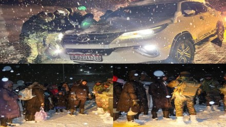 Kashmir, snowfall in srinagar