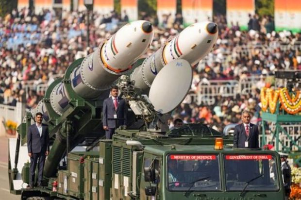 The Pralay Weapon System was on display during the 76th Republic Day parade at Kartavya Path in New Delhi on Sunday, January 26, 2025. (Image Source: PTI)