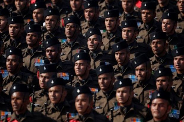 Indian soldiers march during the Republic Day parade in New Delhi. (Image: REUTERS/Adnan Abidi)