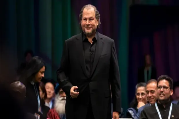 The CEO and co-founder of Salesforce, Marc Benioff, is one of the wealthiest CEO’s in the world, with annual salary of $39 million, with a net worth of around $10.8 billion. (Image Source: Getty Images)