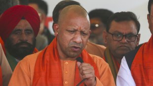 Uttar Pradesh Chief Minister Yogi Adityanath speaks to the media after a Cabinet meeting held at Triveni Complex during Mahakumbh Mela, in Prayagraj, Wednesday, Jan. 22, 2025. (PTI Photo)