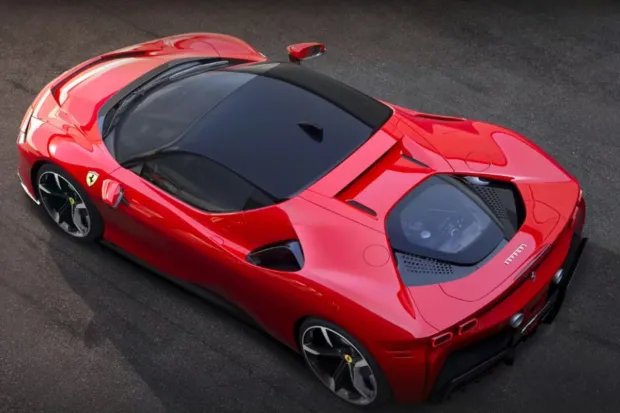 The Ferrari SF90 Stradale, Ferrari’s first hybrid production model, is a groundbreaking sports car. Launched in 2019, it combines a 4-litre V8 engine with three electric motors, delivering 769bhp and 800Nm of torque for impressive performance. (Image Source: ferrari.com)