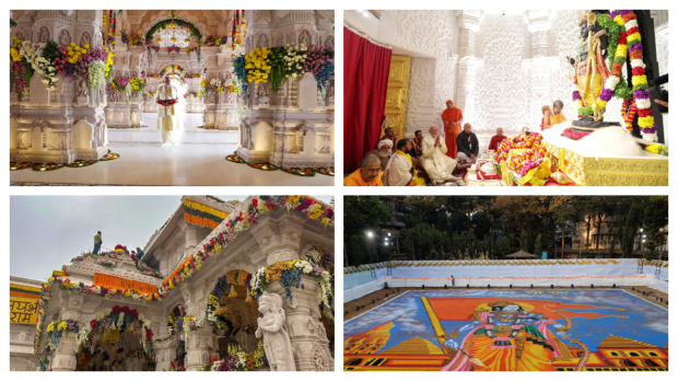 India marks one year since the inauguration of the Ram Mandir. On January 22, 2024, the idol of Ram Lalla was ceremonially placed on its seat during the 'Pran Pratishtha' ceremony. This sacred event, held on Kurma Dwadashi during the Shukla Paksha of Paush month in the Hindu calendar, was attended by numerous devotees, celebrities, and dignitaries, signifying the resolution of a long-standing legal and political dispute. This year, the anniversary was celebrated on January 11 instead of January 22, as the Shukla Paksha in the Hindu lunar calendar coincided with January 11. The date was adjusted to honor the alignment with the lunar calendar.