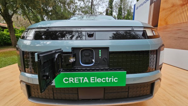 Hyundai Creta Electric charging port