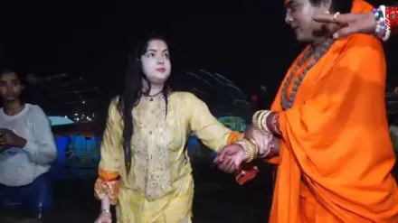 kumbh mela. kumbh mela 2025, mata kulkarni at kumbh, kinnar akhada, mahamandaleshwar kinnar akhada, mamta kulkarni new name