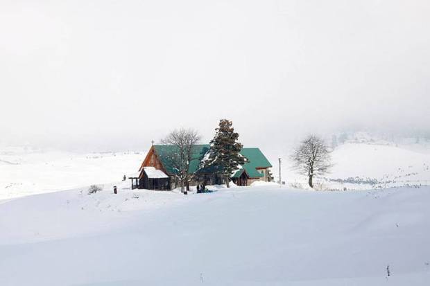 A view of Saint Mary's Church in Gulmarg, a ski resort and one of the main tourist attractions in the Kashmir region on January 7, 2025. (Photo source: Reuters)