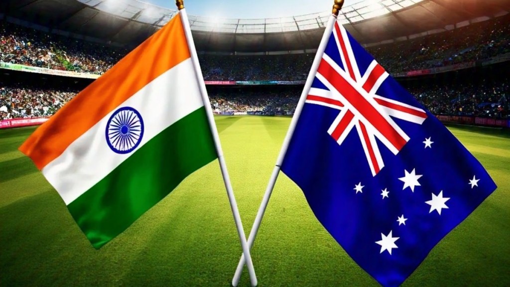 India Australia flags