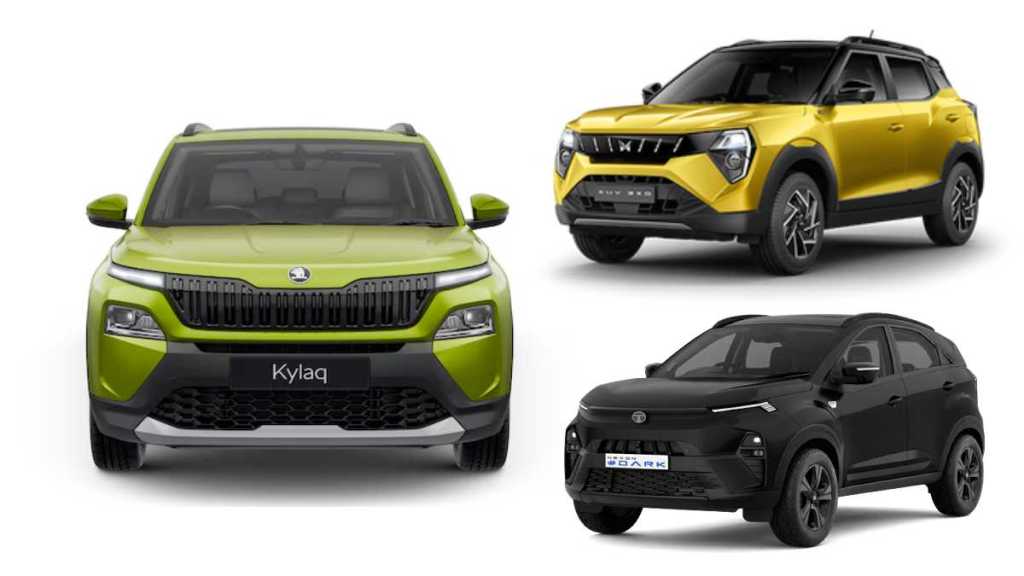 Skoda Kylaq vs Mahindra 3X0 vs Tata Nexon