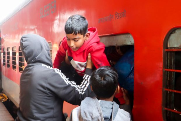 The stampede broke out at the station between 9 pm and 9.20 pm, killing 18 people and injuring several others.(Image: PTI)
