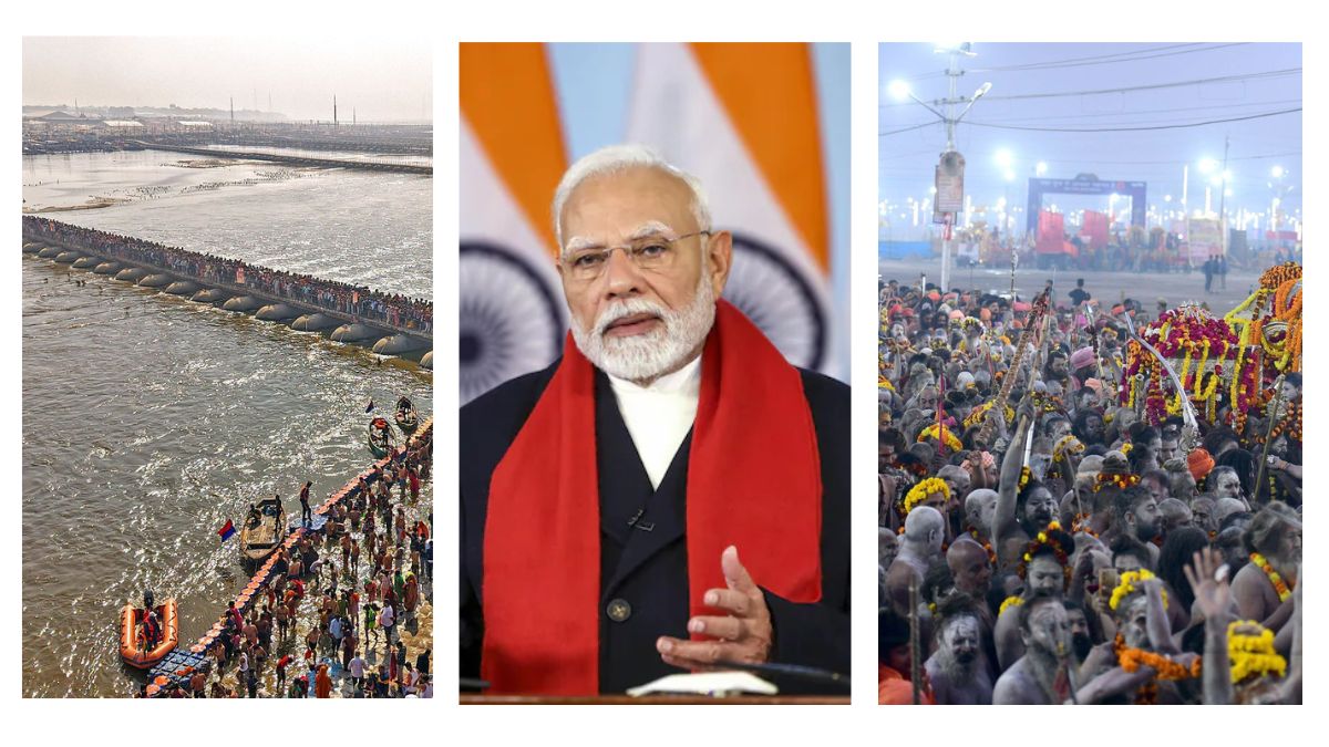 Modi attends Mahakumbh 2025, takes holy dip.