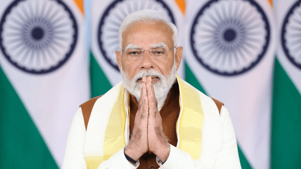 PM Modi on Swamitva Scheme on unlocking Rs 100 lakh crore worth of property in rural areas.. (Image Source: Twitter)