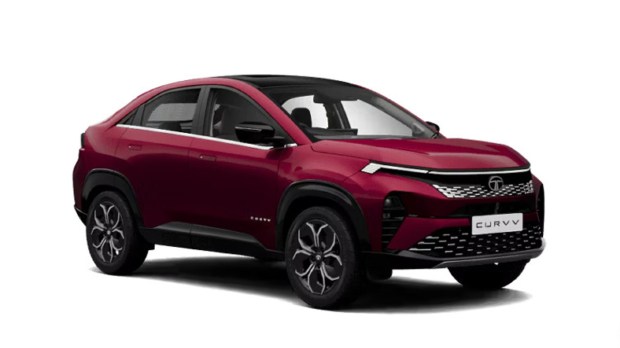 Tata curvv Nitro Crimson Red