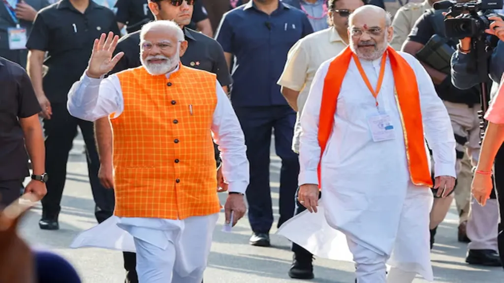 In the last lap of the campaign, Amit Shah decided to take charge of the party’s leaderless flock. (Reuters)