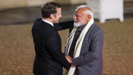 PM Modi meets 'friend' Emmanuel Macron in Paris ahead of AI Summit