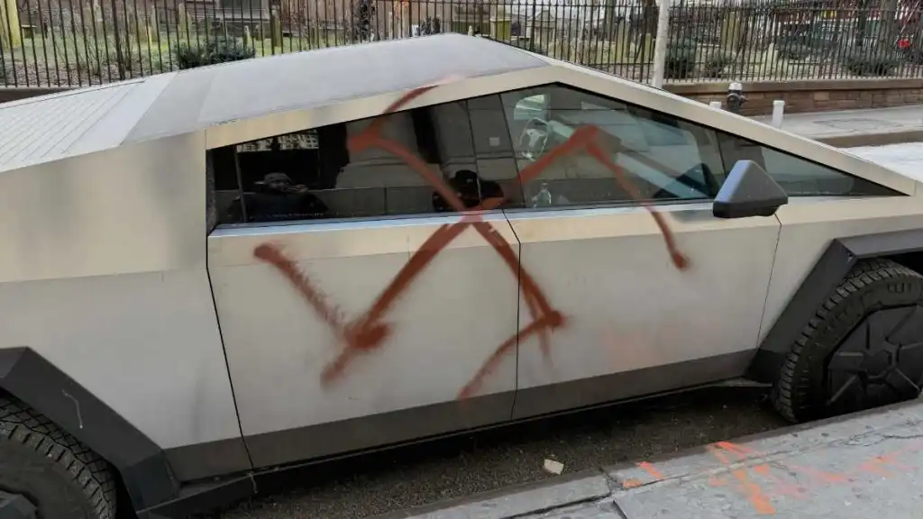 tesla vandals