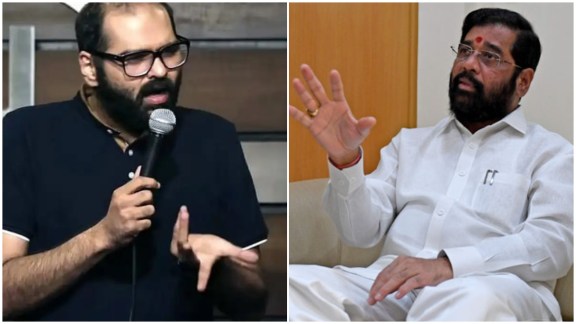 BMC continues demolition at Mumbai Studio after controversial remarks on Ek Nath Shinde by Kunal Kamra. (Image Source: Twitter)
