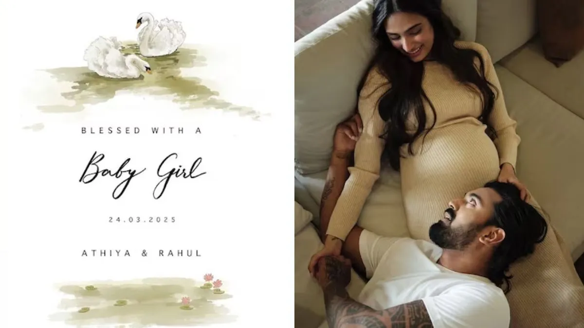 It’s a girl! Athiya Shetty and KL Rahul blessed with baby daughter – Check out the heartwarming announcement