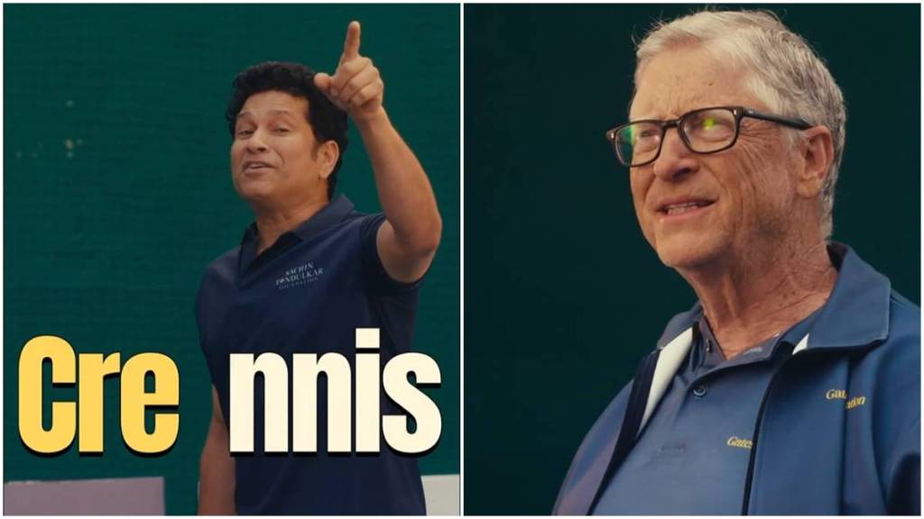 Sachin Tendulkar-Bill Gates crennis video