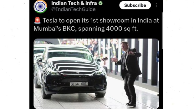 Tesla in India