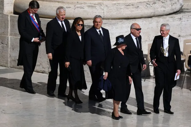 Hungary's Prime Minister Viktor Orban and his wife Aniko Levai also arrived in the morning earlier today to honour and pay his respect to the Vatican Church. (Image: Reuters)