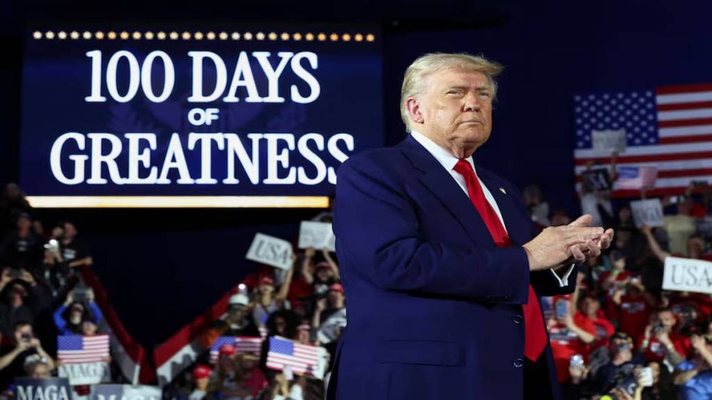 Trump 100 day rally