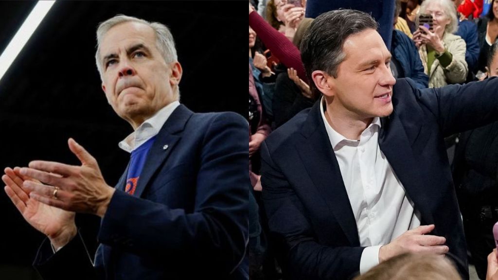 Canada's Liberal Prime Minister Mark Carney vs Conservative Party of Canada's leader Pierre Poilievre: 2025 elections this Monday, April 28. (Reuters)