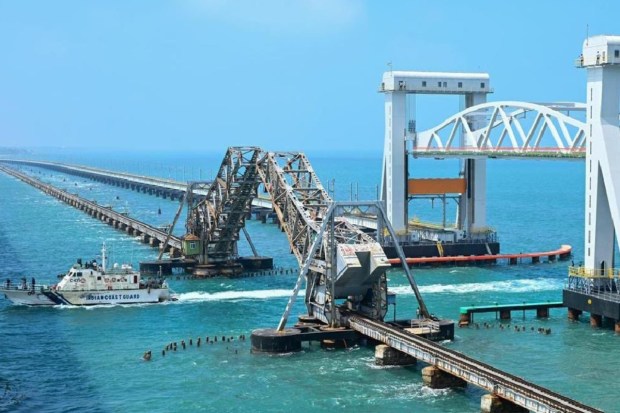 Rameswaram: Prime Minister Narendra Modi officially inaugurates the Pamban sea bridge in Tamil Nadu. (Image: PTI)