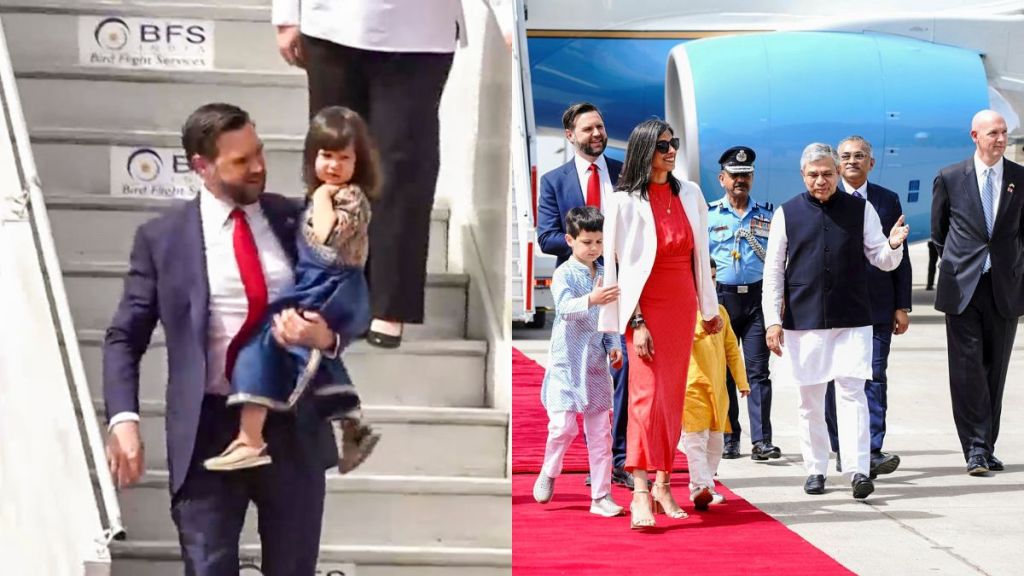 JD Vance kids - India visit