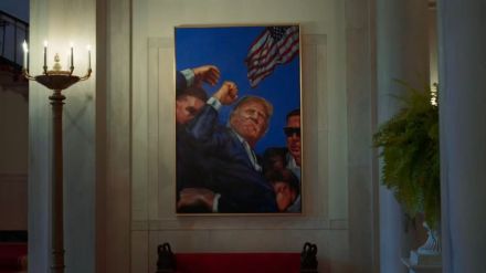 Donald Trump assassination attempt painting in White House