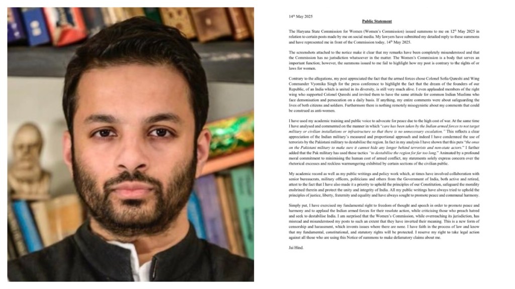 Dr. M.A.A. Khan Alleges Misunderstanding and Harassment After Women's Commission Summons. (Image Source: @Mahmudabad/X)
