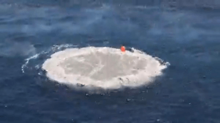 Combat firing of the Multi-Influence Ground Mine (MIGM) by DRDO and the Indian Navy, designed to counter modern stealth ships and submarines. A crucial advancement in India's naval defence systems.