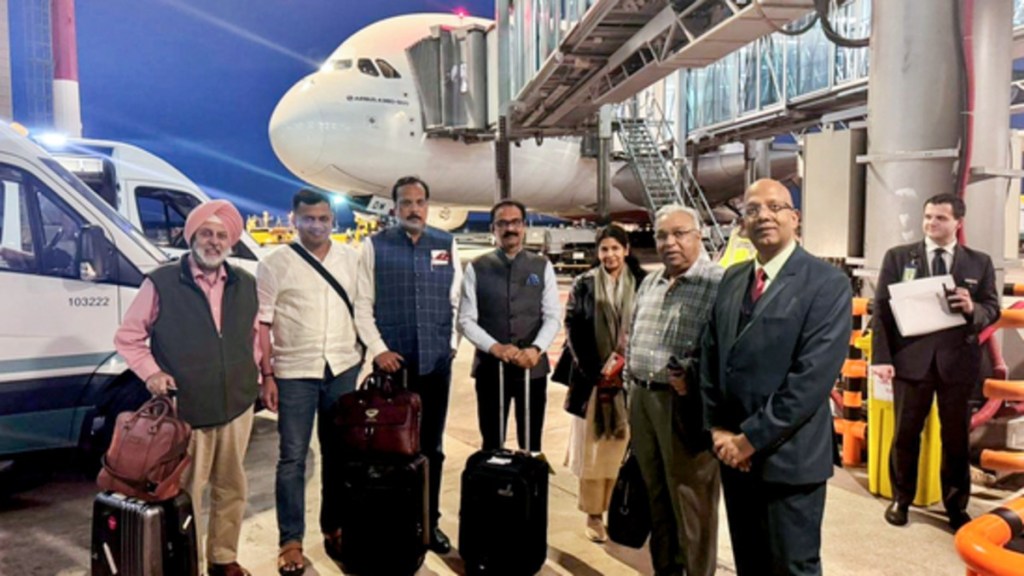 Op Sindoor delegation led by Kanimozhi faces flight delay after drone strikes on Moscow. (Image Source: X/IndEmbMoscow)