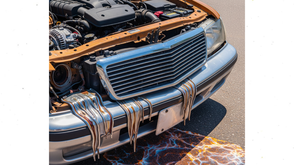 cars melting in Dubai