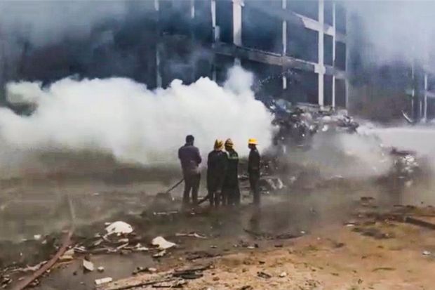 An Air India Boeing 787 Dreamliner (Flight AI171) crashed on Wednesday near Meghani Nagar, a crowded residential area in Ahmedabad. The flight was en route from Ahmedabad to London Gatwick. (Image Source PTI)