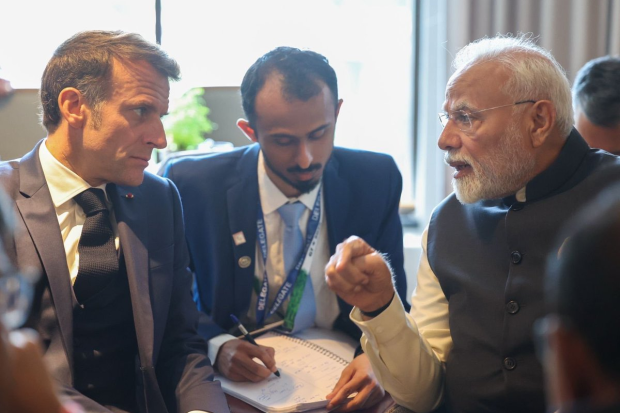 PM Modi held a bilateral meeting with French President Emmanuel Macron on the sidelines of the G7 Summit in Kananaskis, Canada. (Photo Source - X)