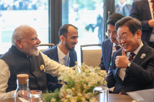 PM Modi met President Lee Jae-Myung of Republic of Korea on the sidelines of the 51st G7 Summit in Kananaskis, Canada. (Photo Source - X)