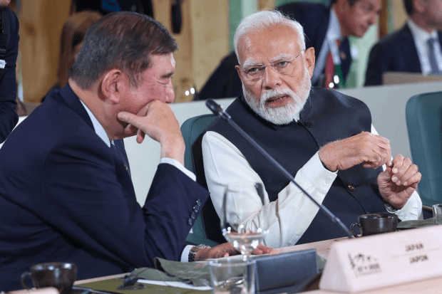 PM Modi in talks with Japan’s PM Shigeru Ishiba at G7 Summit in Canada; both reaffirmed their commitment to strengthening India–Japan partnership across key sectors. (Photo Source - X)