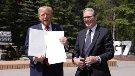 US President Donald Trump and British Prime Minister Keir Starmer hailed the partial deal as a “very good day” for bilateral ties.