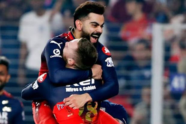 Royal Challengers Bengaluru's Virat Kohli and Phil Salt celebrate after winning the Indian Premier League 2025 final match against Punjab Kings. (Photo source: ANI)