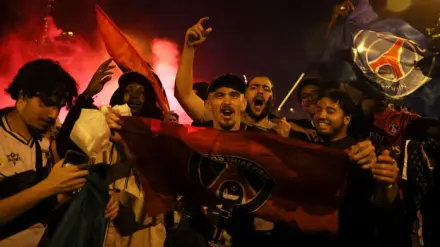 psg celebration, PSG Champions League win, Paris saint-germain, Champions League, riots, celebrations, deaths, injuries, Paris clashes, arrests, vandalism, vehicle torched, fireworks, police injured, Dax stabbing, public disorder, tear gas, water cannons, Champs-Élysées chaos