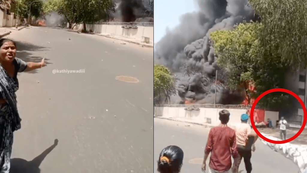 Ahmedabad Plane Crash: A new video shows the lone survivor, seated in 11A, walking out of the wreckage with his phone still in hand after the Air India flight crashed bound to London crashed in Ahmedabad.