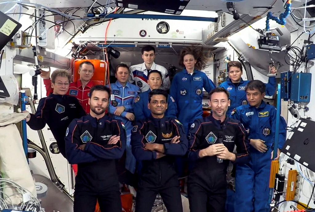 Axiom-4 mission, featuring Group Captain Shubhanshu Shukla, is set to undock from the International Space Station on July 14 (Photo: Axiom Space YouTube/ANI Video Grab)
