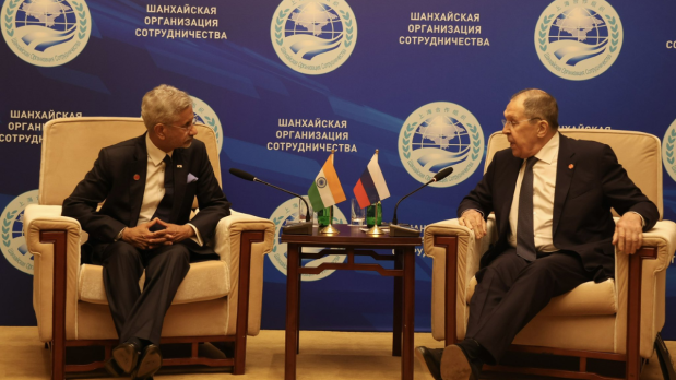 The External Affairs Minister held bilateral talks with Russian Foreign Minister Sergey Lavrov External Affairs Minister amid Trump's secondary tarrifs threats.
