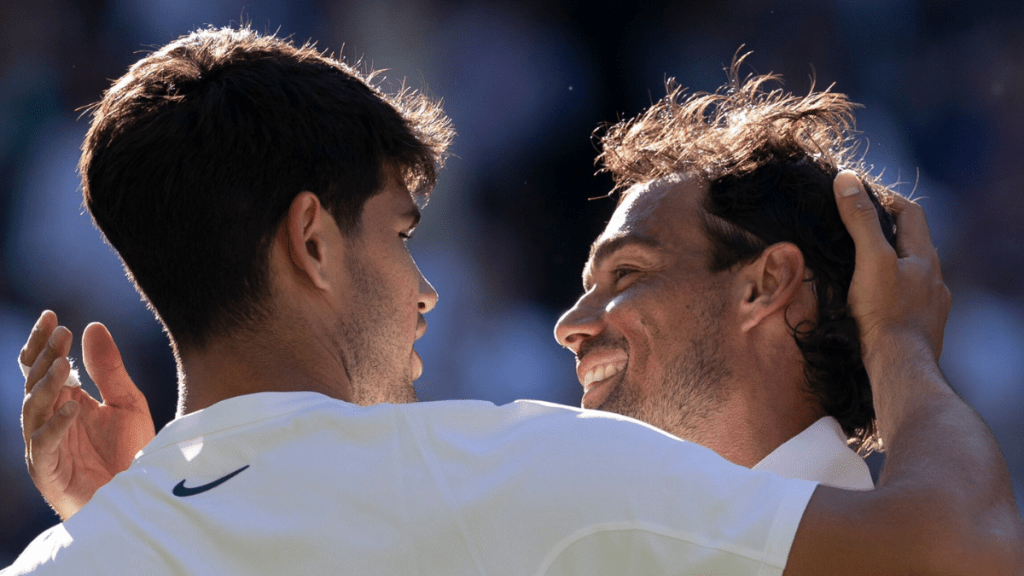 “I think this is probably the best way to say goodbye to Wimbledon, and maybe for the tennis. That's what I'm thinking now,” Fognini said. 
