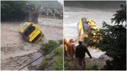ITBP bus plunges into Sindh river amid heavy rain in Kashmir, driver injured